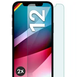 moex Klares Panzerglas für iPhone 12 – passgenaue 9H Schutzfolie für zuverlässigen Displayschutz – ShockProtect Klar