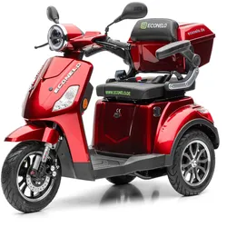 Seniorenmobil P1000, Lithium-Akku, 25 km/h, 1000 Watt, Rot