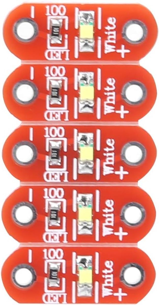 Set van 50 LilyPad LED-modules 3-5V voor E-textiel en draagbare projecten