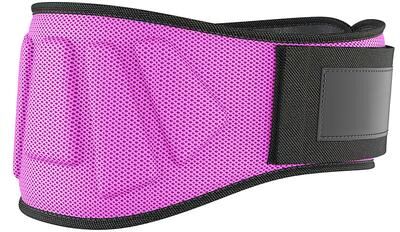Friendly Fresh Finds Wide Adjustable Fitness Waist Belt For Weightlifting & Deadlifts purple m