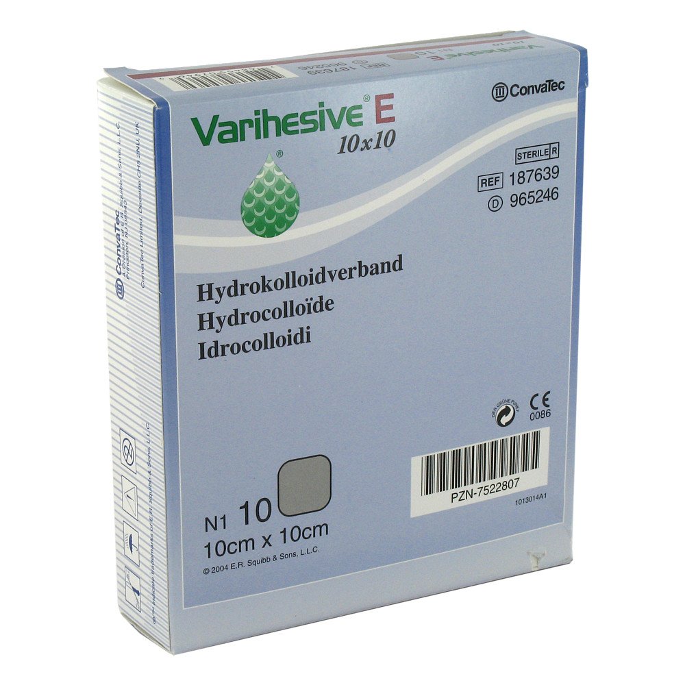 ConvaTec (Germany) GmbH Varihesive E 10x10 cm Hkv hydroaktiv 07522807