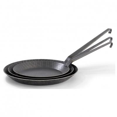 Origin Outdoors - Schmiedeeiserne Pfanne - Pfanne Gr Ø 24 cm grau