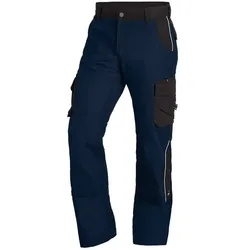 Premium Bundhose BRUNO "Twill 300" - 46 - marine/schwarz