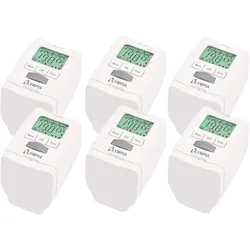 Olympia HT 430‐22 Heizkörperthermostat – Energiespar-Thermostat programmierbar (6er Set)