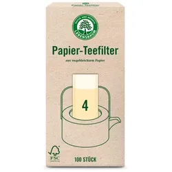 Lebensbaum Papierteefilter Größe 4 (100St)