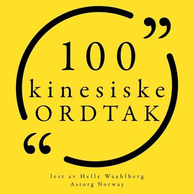 100 kinesiske ordtak - Anonymous, Audio, 9782821162402