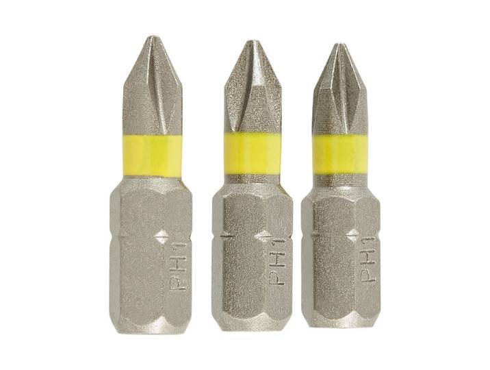 Wolfcraft Kreuzschlitz-Bits 25 mm 3 Stück