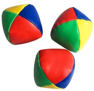 Smart Shopping Spot Soft Leather Juggling Balls Set For Beginners Easy Grip Circus Practice Balls 3 Pcs
