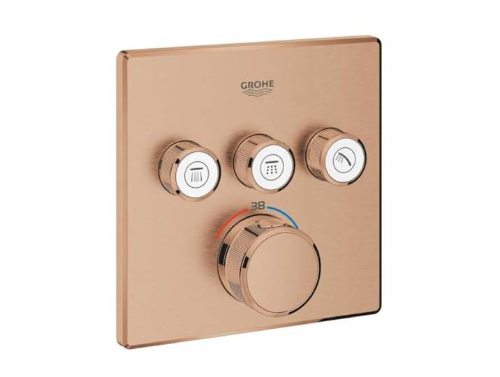 GROHE Grohtherm SmartControl, Unterputz Armatur 3-Wege, ohne Rohbau-Set