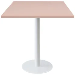 RestooTab - Tisch Rome weiß 70x70cm Dekor rosa bourbon