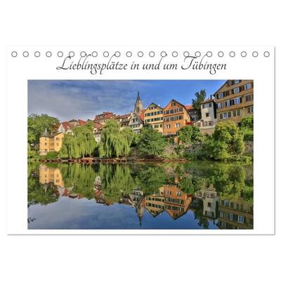 Lieblingsplätze in und um Tübingen (Tischkalender 2027 DIN A5 quer), CALVENDO Monatskalender