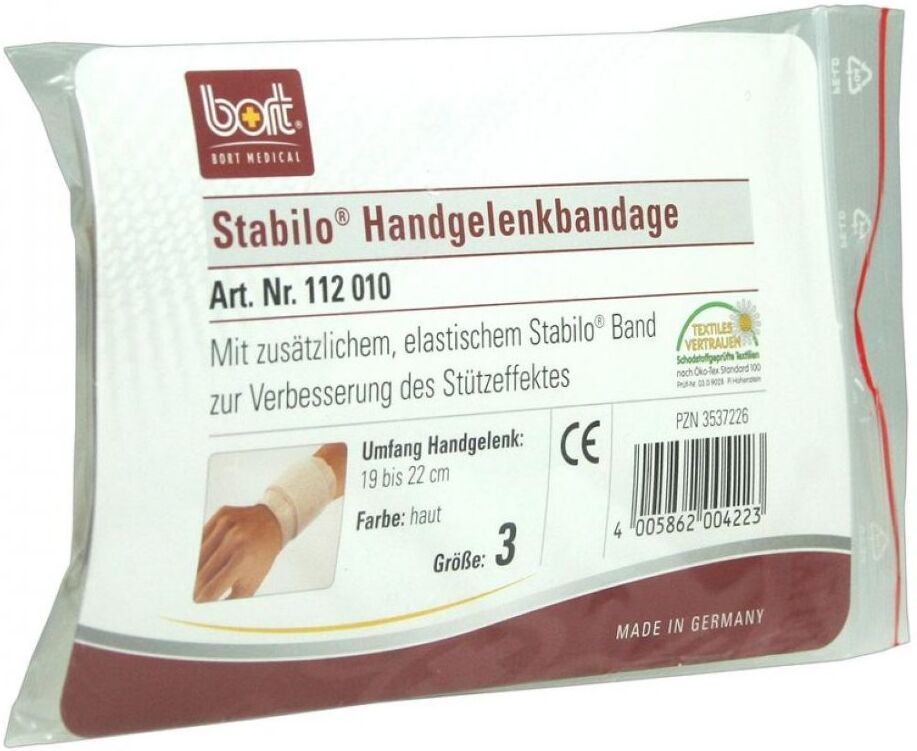 Bort Stabilo Handgelenkbandage Größe 3 haut