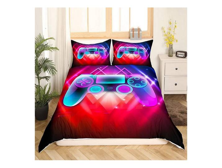LuxusKollektion Jugendbettwäsche Bettwäsche-Set Game Controller 200x200cm