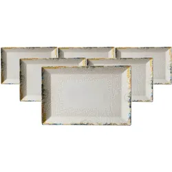 SERVIERPLATTEN Alfonso beige 34 x 23 cm 6er Set