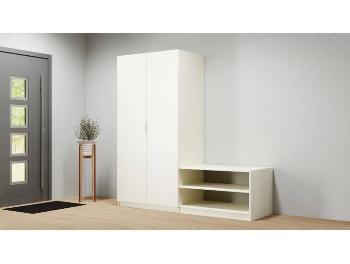 Garderobe in Beige planen Premium Dekore Creme