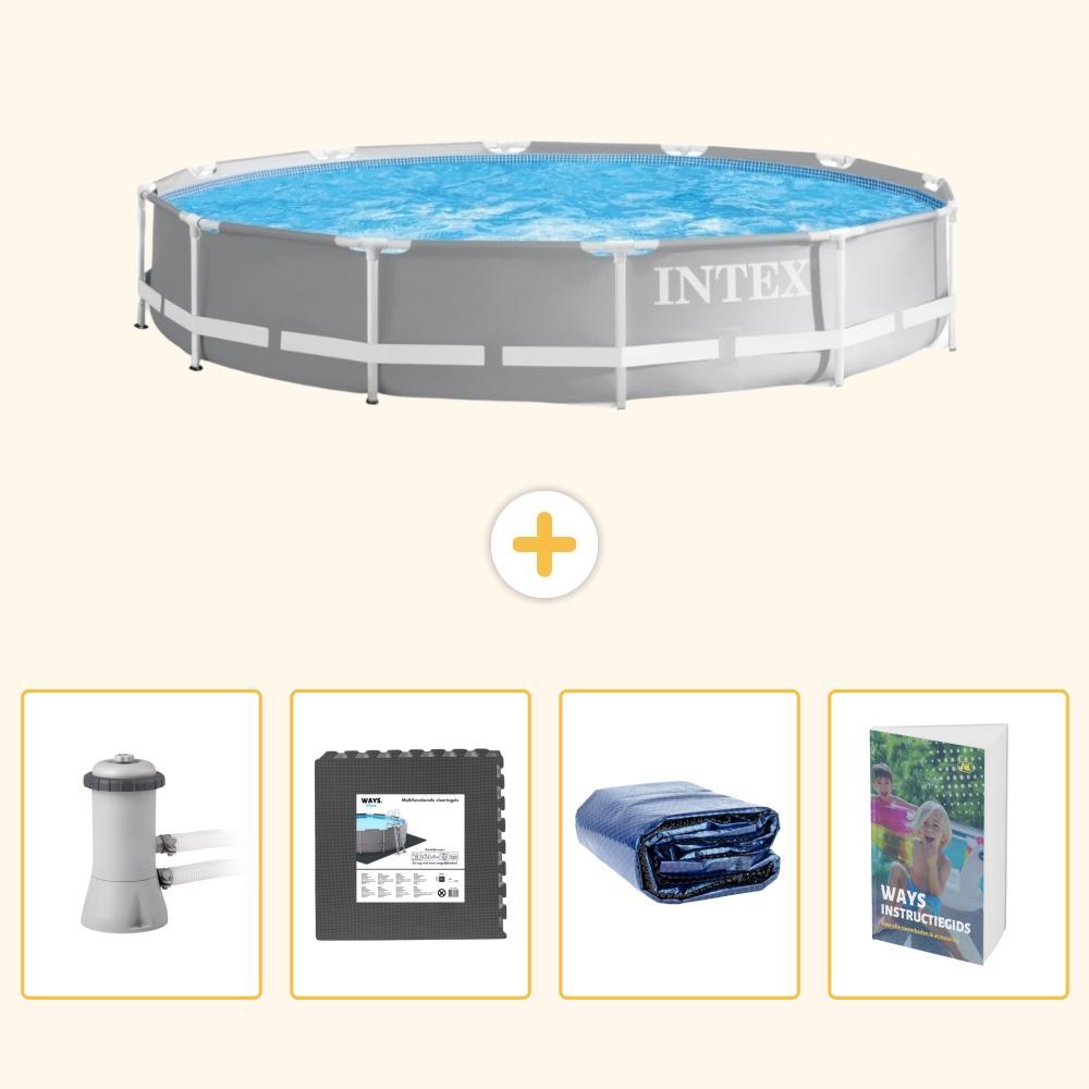 Prism Frame Pool Rund - 366x76 cm - 5-teilig SCB121