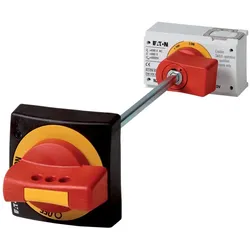 Eaton 144908 Hauptschalterbausatz, Griff rot, +Zusatzgriff rot, Achse 600mm NZM1-XHB-DAR-V6-NA