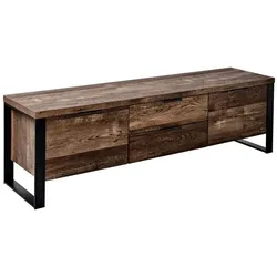 Jahnke TV-Lowboard Loop Holzoptik Braun Eiche Antik