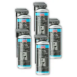 5x Montagespray LIQUI MOLY 7387 Pro-Line Wartungsspray weiß 400 ml