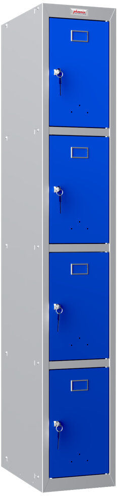Phoenix Metal 4 - Tier 30cm with Key Blue 183cm H X 30cm W X 50cm D