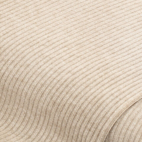 Feinripp-Strickstoff "Glitzer", creme