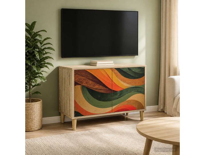 vidaXL TV-Schrank BONN 69 x 33 x 50 cm Sonoma Holzwerkstoff
