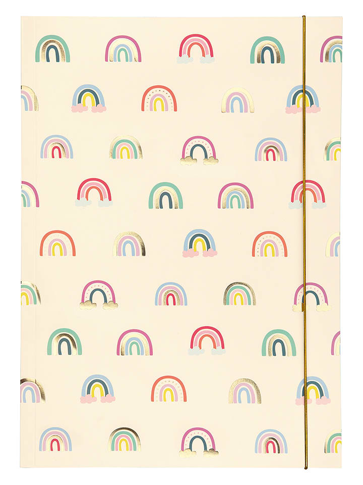 folia PAPER Sammelmappe "Rainbows" in Creme - onesize