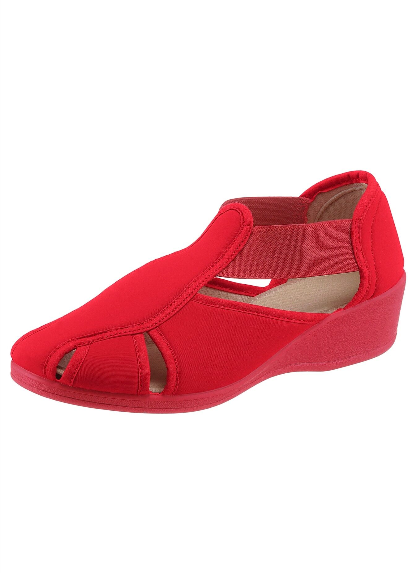 Hausschuh CLASSIC, Damen, Gr. 42, rot, Synthetik, Schuhe Hausschuh rot 42