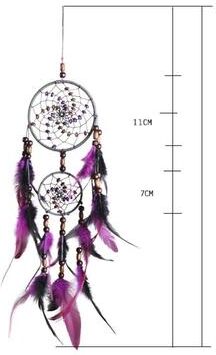 Inspire Essentials Harmony Rings Macrame Dream Catcher Wall Hanging Boho Decor b