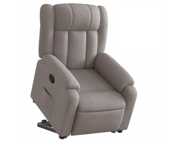 Makastle Relaxsessel mit Aufstehhilfe Taupe Stoff