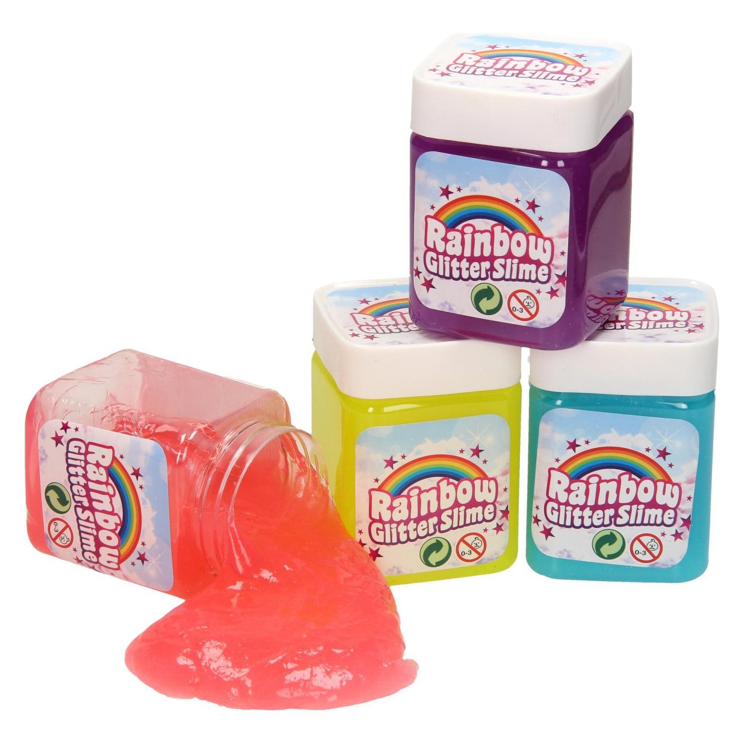 Regenbogen Glitter Schleim (24348)