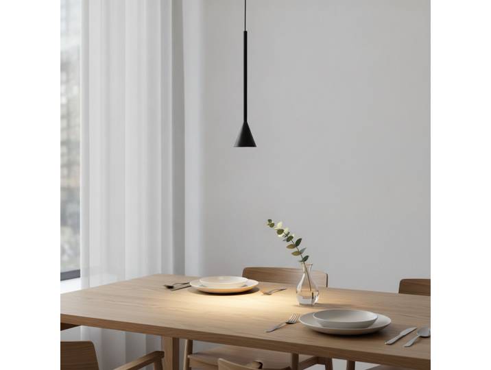 Hanglamp Net enkel zwart Lyora - 110184
