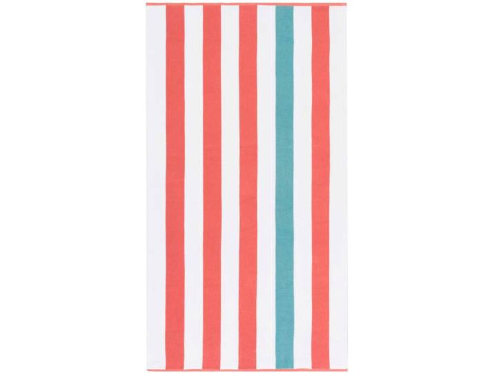 Strandtuch EGERIA BEACH CABANA STRIPE , bunt (zinia), B:90cm L:180cm, Frottiervelours, Obermaterial: 100% Baumwolle, Handtücher, Strandtuch, 90x180 cm