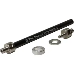 BOB Axle - Steckachse für BOB Anhänger, The Robert Axle Project, Enthaltene Spacer: 6 mm Flat, Größe: M12x1.5 159/162/165 , Farbe: Schwarz, Gewicht: 124 g, VE: 1 Stk.