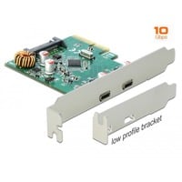PCIe x4 > 2x extern USB 3.2 Gen 2 Typ-C, USB-Controller