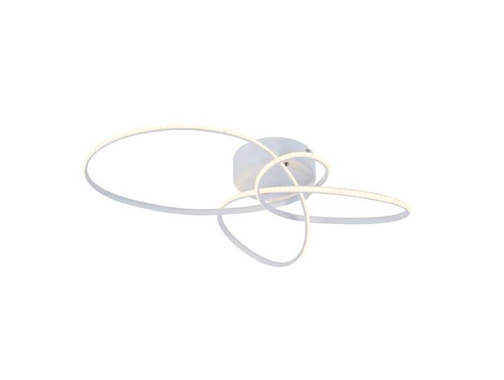 Plafonnier en fer aluminium blanc 52.5x34.5x11.5cm led 30w