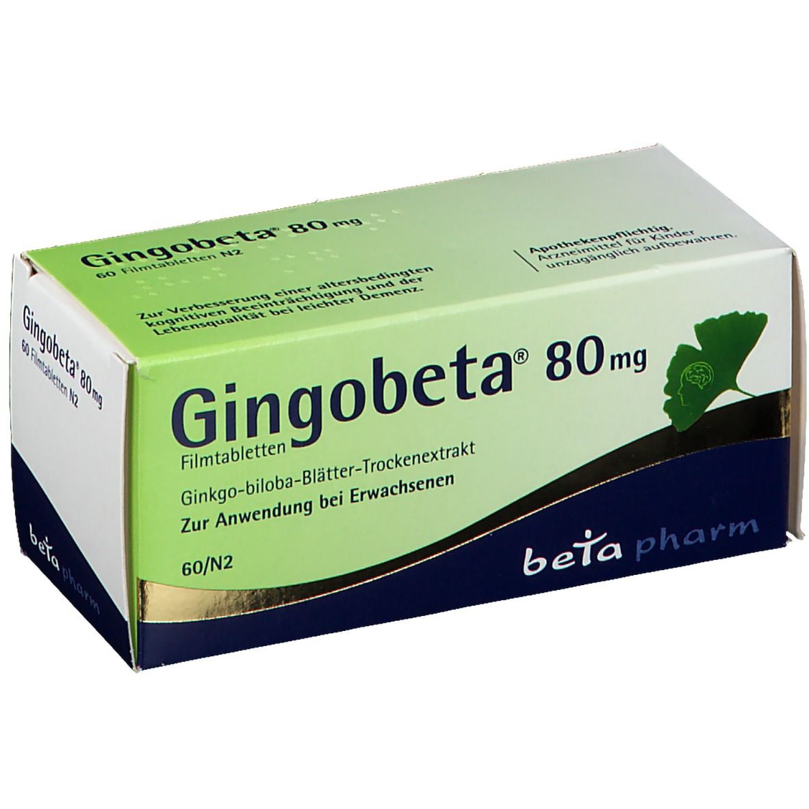 Gingobeta 80 mg Filmtabletten 60 St