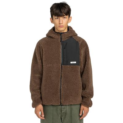 Outdoorjacke ELEMENT "Wolfe Sherpa", Herren, Gr. XL, braun (java), Obermaterial: 100% Polyester., Jacken Outdoorjacke