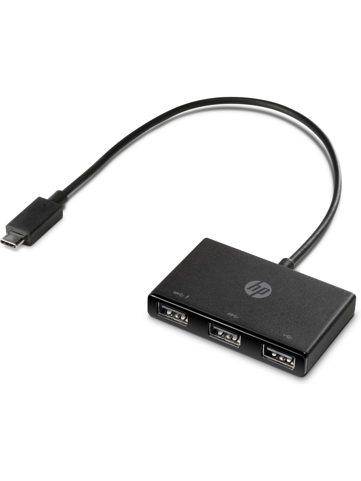 HP USB-C to USB-A USB-Hubs - USB 3.0 - 3 - Schwarz