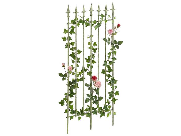 CLP Rankgitter Metall Antik-Grün, 50x100x0.7 cm, Dekoration, Gartendeko, Rankgitter