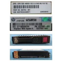 HPE hot-plug SSD 400GB SAS 2.5inch (400 GB, 2.5"), SSD