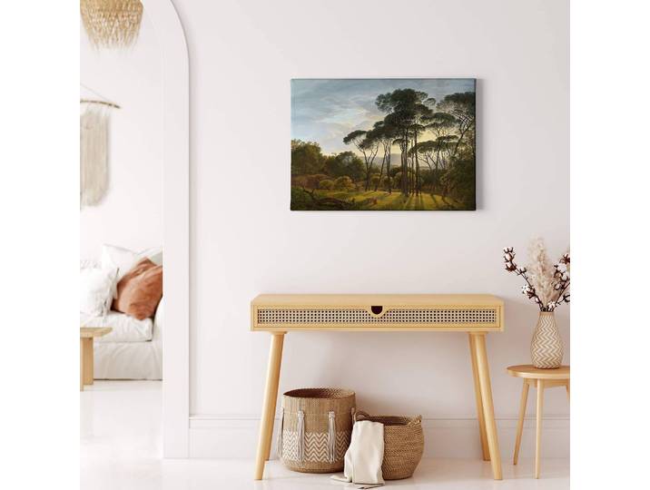 Impression sur toile Italian Landscape Polyester PVC / Épicéa Bleu 70 x 50cm