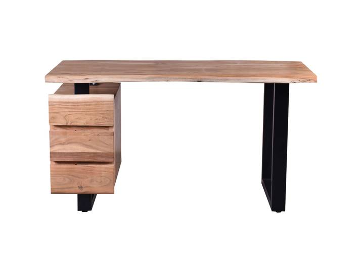 Schreibtisch Umberto natur Holz B 147 T 62 cm - Schreibtisch