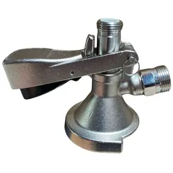 Zapfkopf , Keg - Verschluss , Flach - Fitting , oberer Ausgang - Kelleranstich