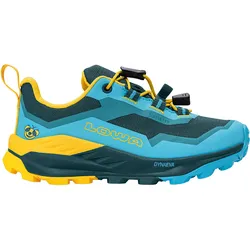 Lowa, Unisex, Wanderschuhe, Fauli GTX Low (39), Blau, Gelb, Türkis