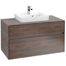 Villeroy & Boch Collaro Waschtischunterschrank C01600VH 100x54,8x50cm, Waschtisch mittig, Arizona Oak