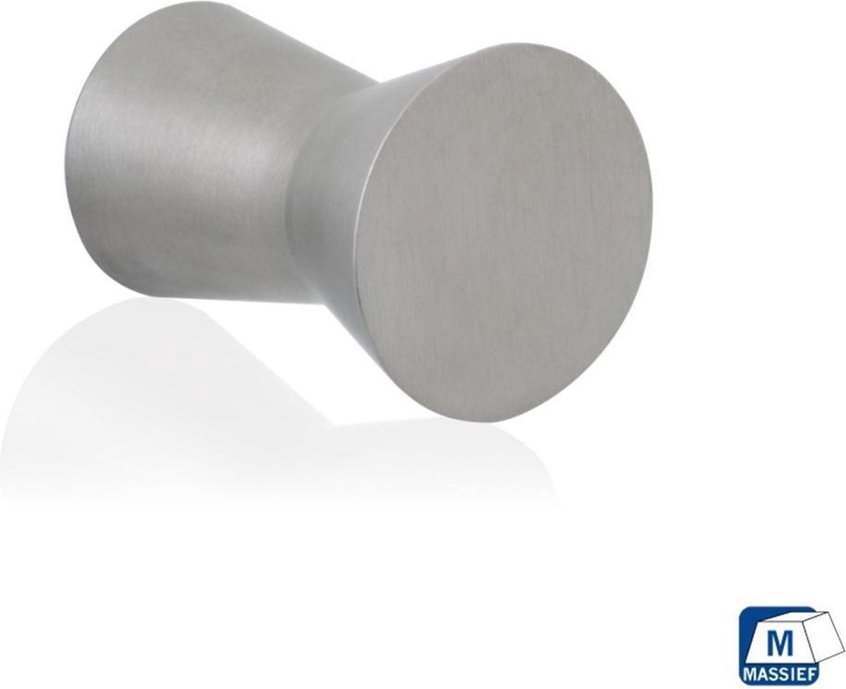 GPF bouwbeslag Meubelknop rond RVS 25x32mm