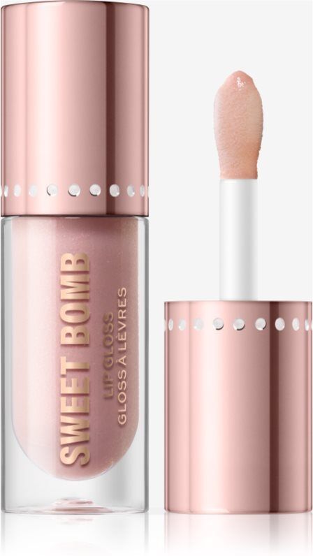Revolution Y2k Sweet Bomb shimmering lip gloss shade Candyfloss Pink Glitter 4.5 ml