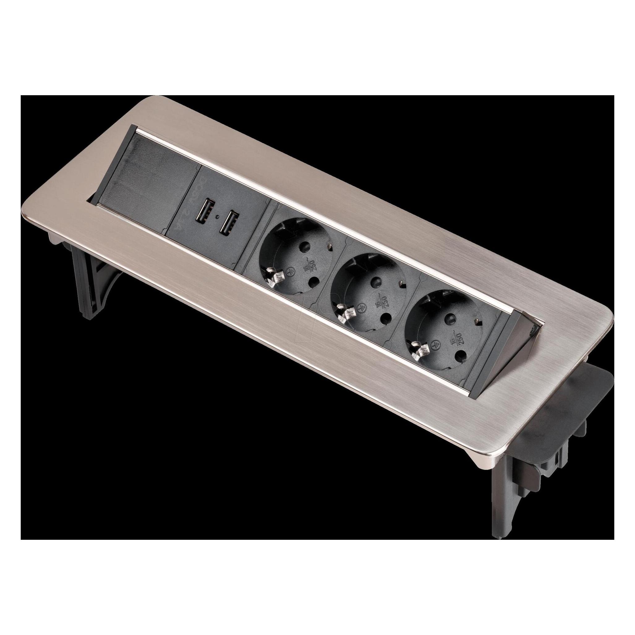 Brennenstuhl Indesk Power (5x, USB-A, 2 m) (1396200113)