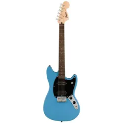 Squier Sonic Mustang HH IL California Blue elektrische gitaar (E-Gitarre), Gitarre, Blau